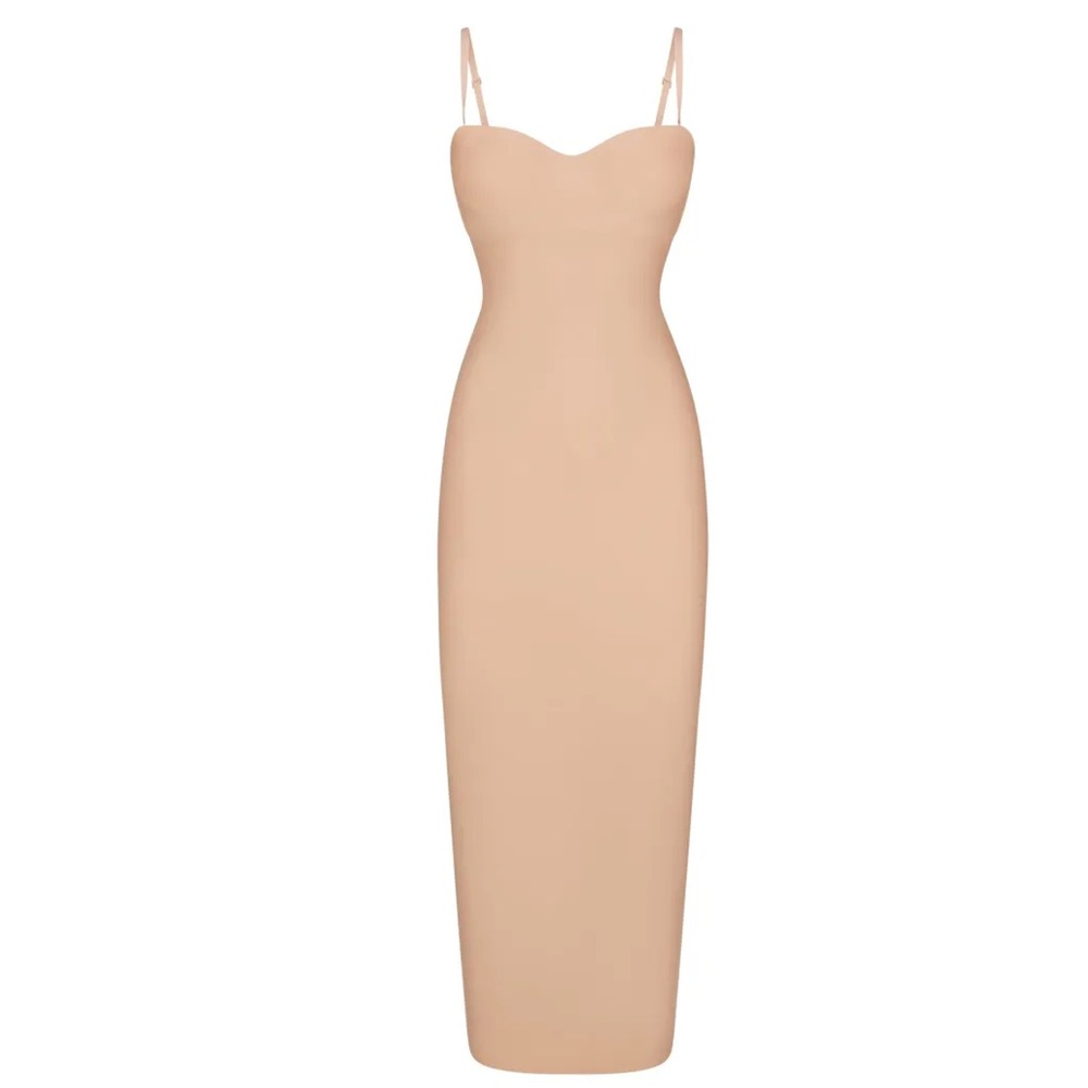 Skims Skims Body Underwire Long Dress in Clay Size 2X